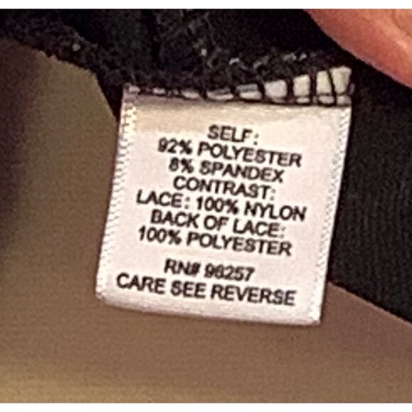 Black Lace Halter Top Ruffle Detail Womens Large Whimsy Goth Fairy - Picture 5 of 7